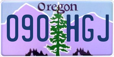 OR license plate 090HGJ