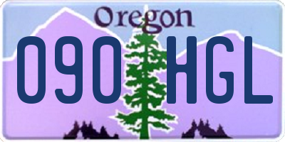 OR license plate 090HGL