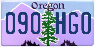 OR license plate 090HGO