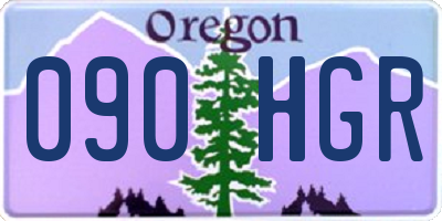 OR license plate 090HGR