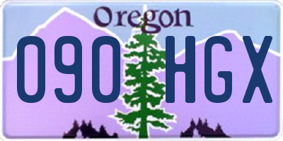 OR license plate 090HGX