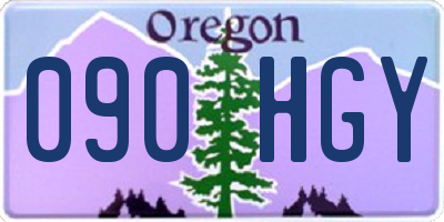 OR license plate 090HGY