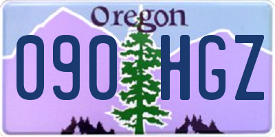 OR license plate 090HGZ