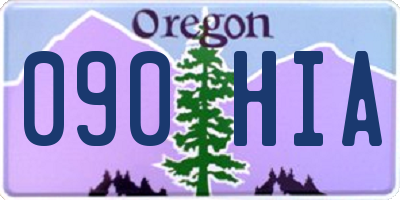 OR license plate 090HIA