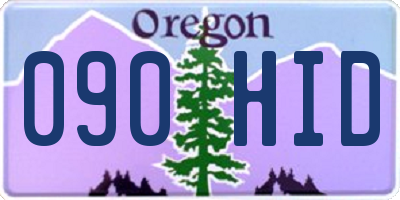 OR license plate 090HID