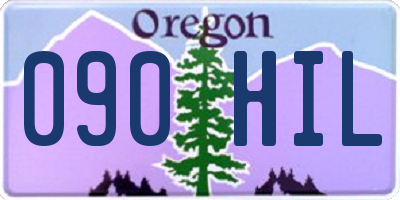 OR license plate 090HIL