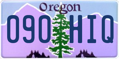 OR license plate 090HIQ
