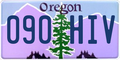 OR license plate 090HIV