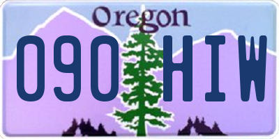 OR license plate 090HIW