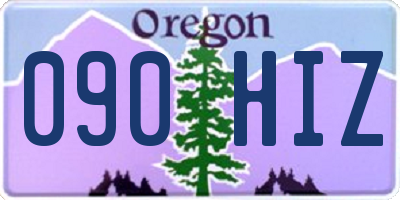 OR license plate 090HIZ