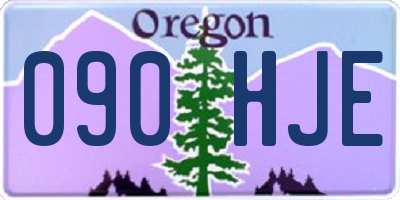 OR license plate 090HJE