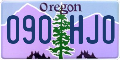 OR license plate 090HJO