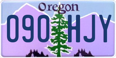 OR license plate 090HJY