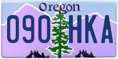 OR license plate 090HKA