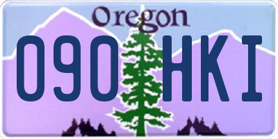 OR license plate 090HKI