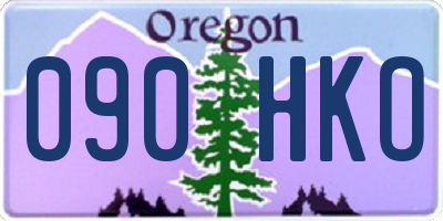 OR license plate 090HKO