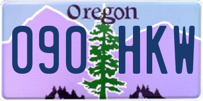 OR license plate 090HKW