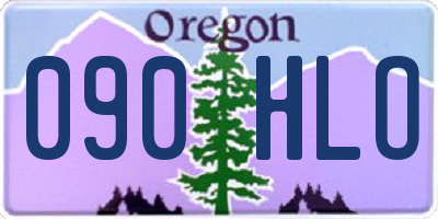 OR license plate 090HLO