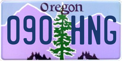 OR license plate 090HNG