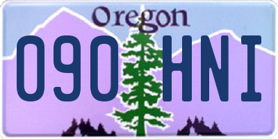 OR license plate 090HNI