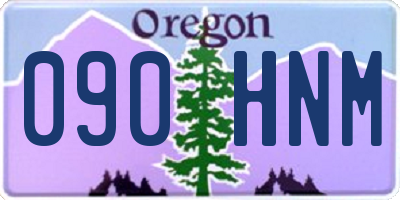 OR license plate 090HNM