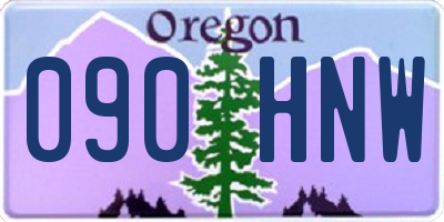 OR license plate 090HNW