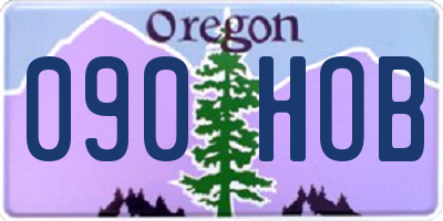 OR license plate 090HOB