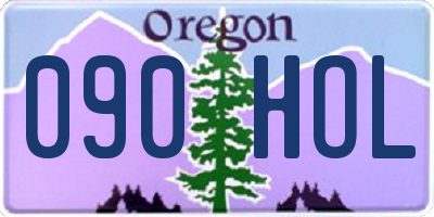 OR license plate 090HOL