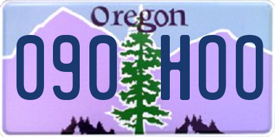 OR license plate 090HOO