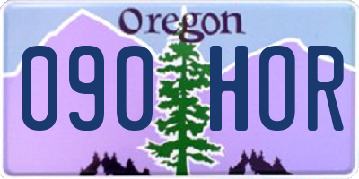 OR license plate 090HOR