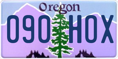 OR license plate 090HOX