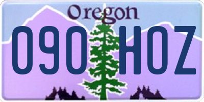 OR license plate 090HOZ