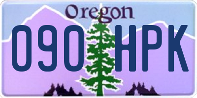 OR license plate 090HPK