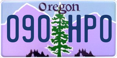 OR license plate 090HPO