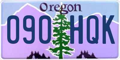 OR license plate 090HQK