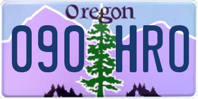 OR license plate 090HRO