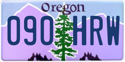 OR license plate 090HRW