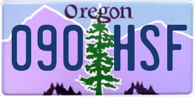 OR license plate 090HSF