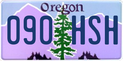 OR license plate 090HSH