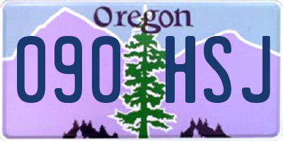 OR license plate 090HSJ