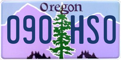 OR license plate 090HSO