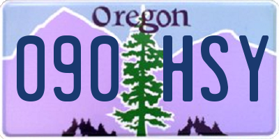 OR license plate 090HSY
