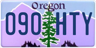 OR license plate 090HTY