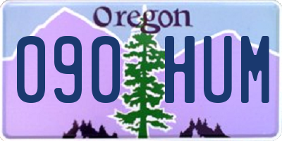 OR license plate 090HUM