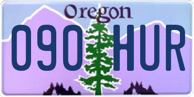OR license plate 090HUR