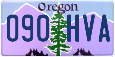 OR license plate 090HVA