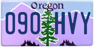 OR license plate 090HVY