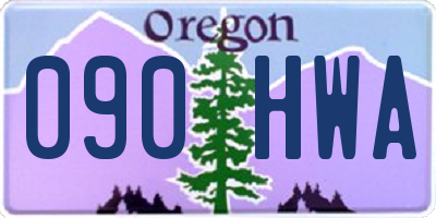 OR license plate 090HWA