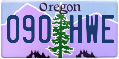 OR license plate 090HWE