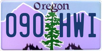 OR license plate 090HWI
